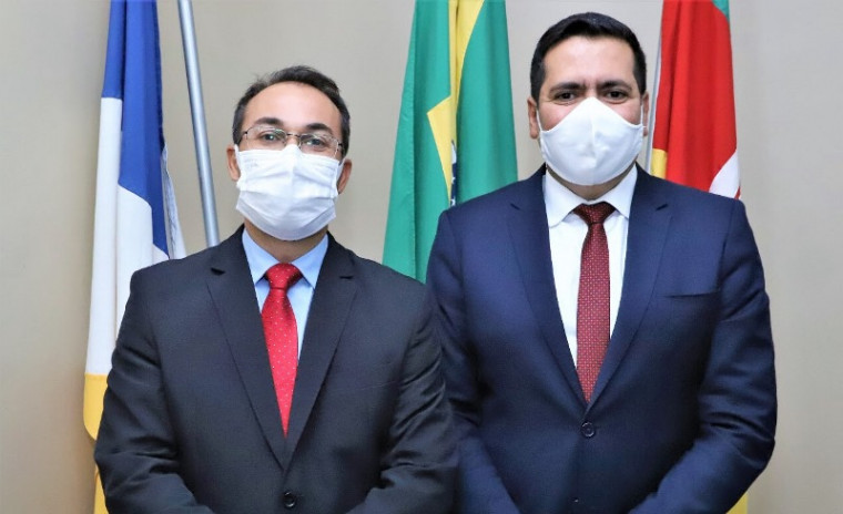 Wagner Rodrigues (esq.) e Marcus Marcelo
