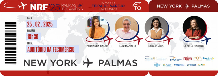 A entrada é gratuita e será por ordem de chegada.