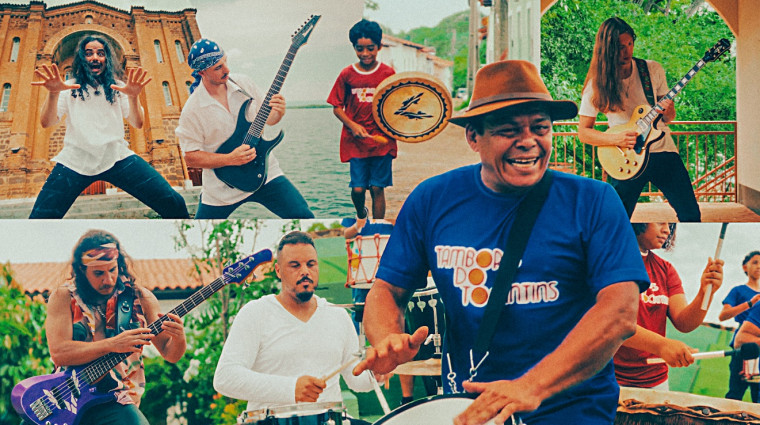 O projeto Tambores do Tocantins participou do videoclipe da banda Vocifer