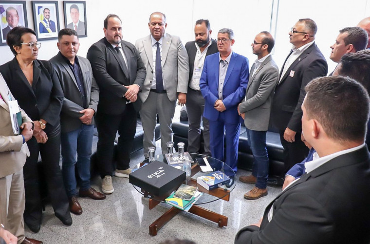 Senador recebeu prefeitos em Brasília