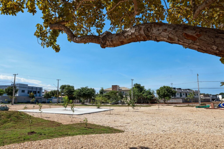 A nova praça recebeu várias melhorias