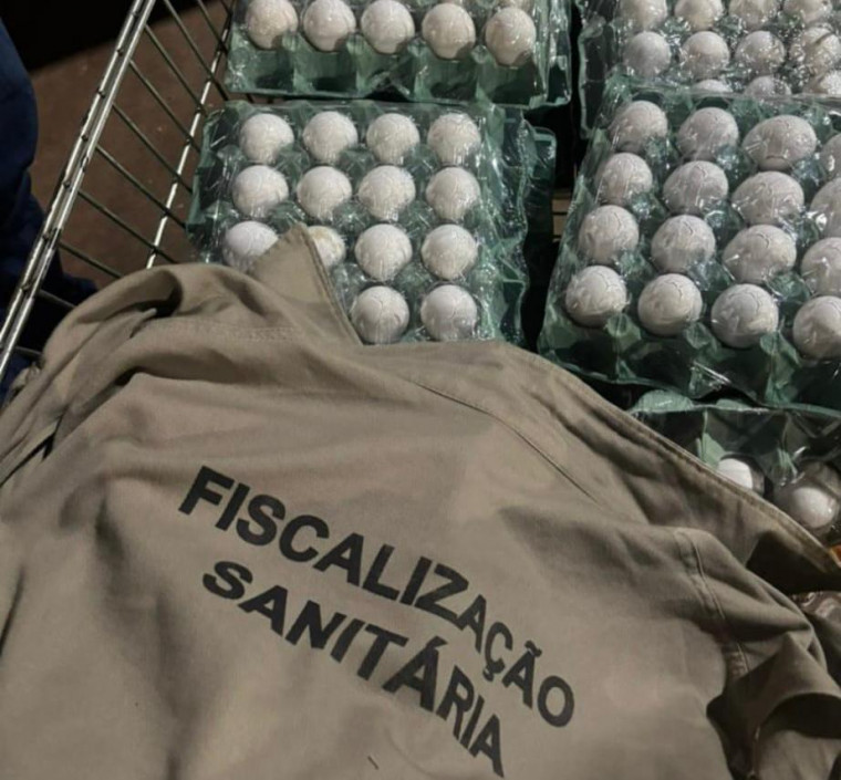 Ovos estavam em condições impróprias para o consumo, segundo a Vigilância Sanitária