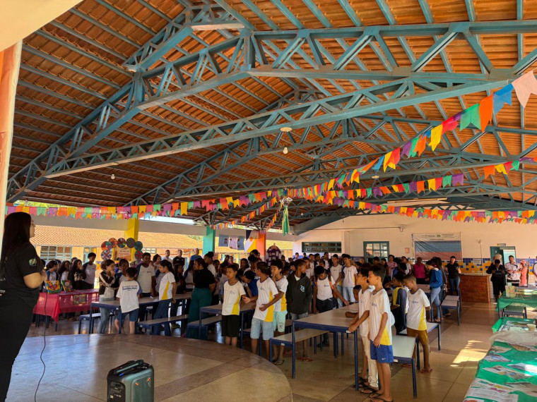 Os estudantes participaram ativamente de toda a culminância