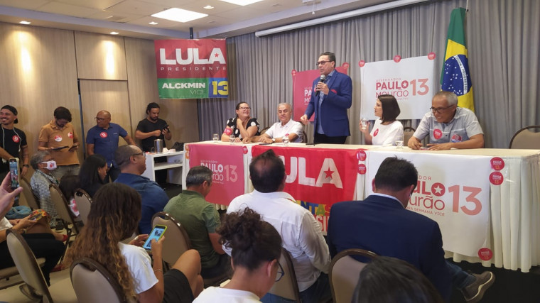 Luxemburgo durante evento do PT.