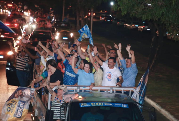 Carreata pelas ruas de Palmas após o resultado das urnas