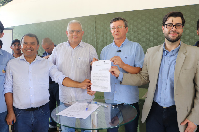 Termo de cooperação assinado com os municípios.