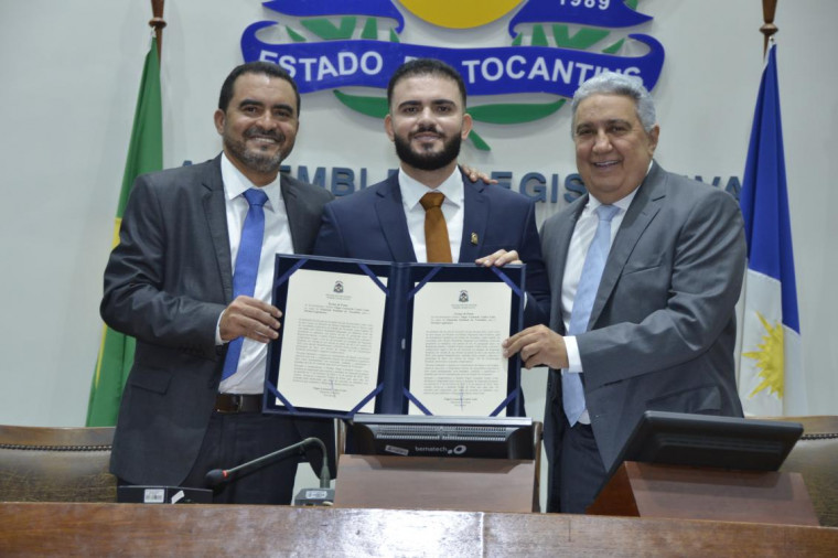Wanderlei Barbosa, Léo Barbosa e Laurez Moreira na eleição de Léo em 2023