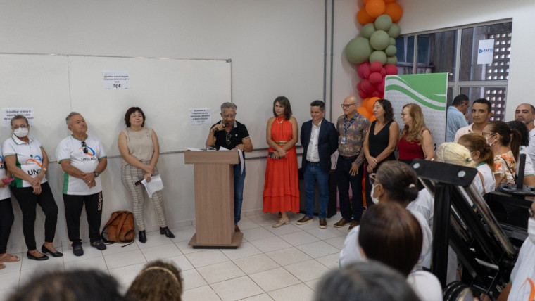 Solenidade da inauguração da Academia Long Life.