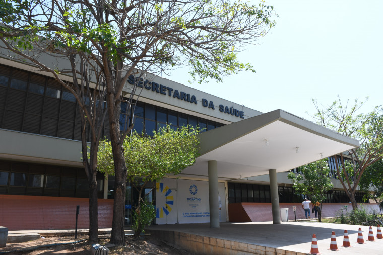 Fachada da Secretaria da Saúde