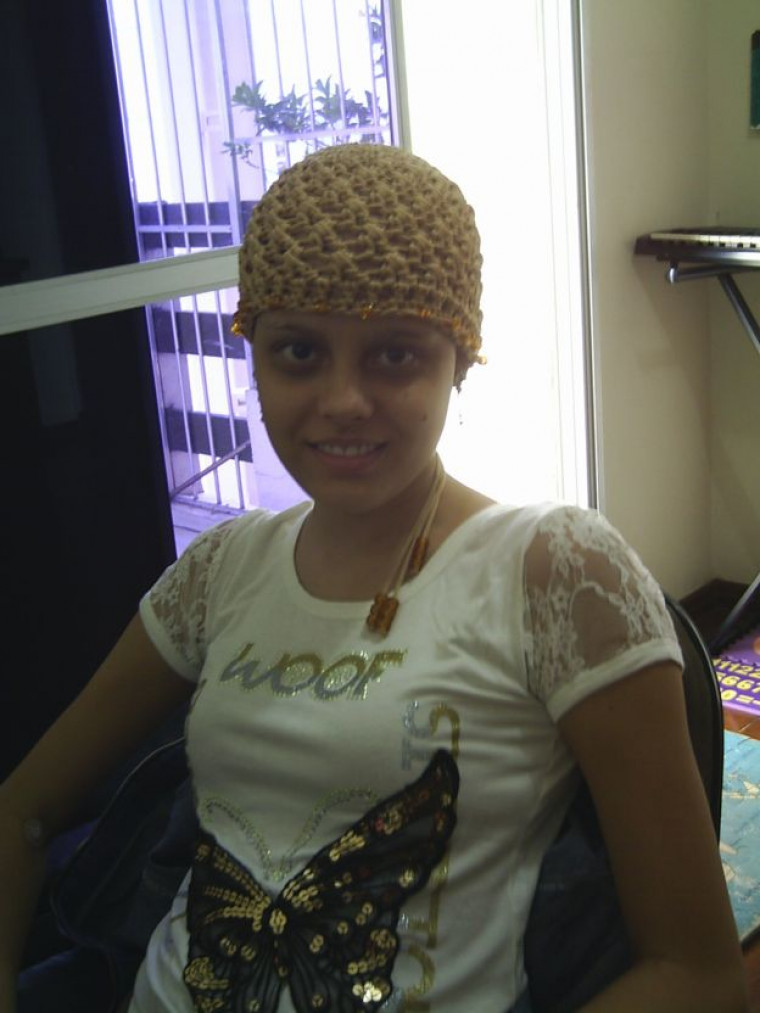 Jovem durante tratamento