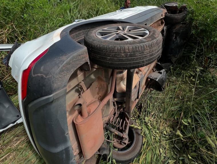 Carro envolvido no acidente