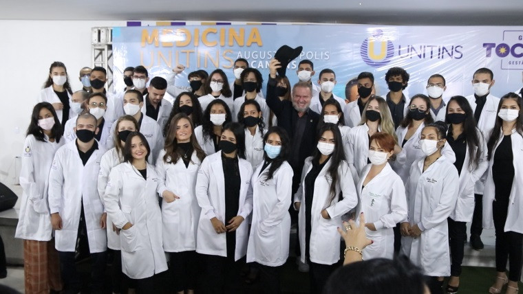 Carlesse em aula inaugural do curso de Medicina.